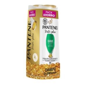 Pantene Champú 385ml Nutri Plex Suave y Liso Duplo